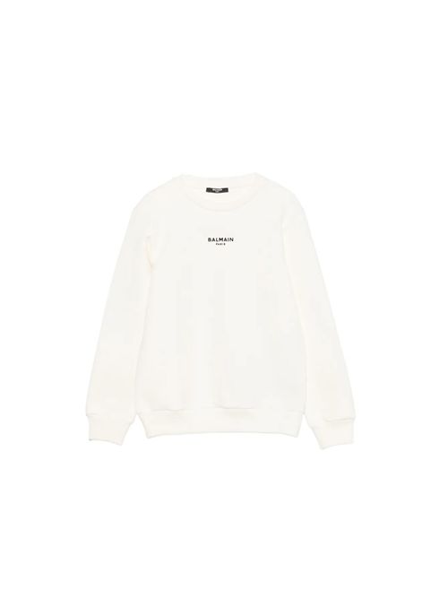 Felpa, unisex, logata. BALMAIN | BZ4I60 Z3728102NE